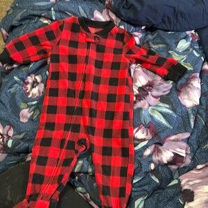 One piece footie pajamas